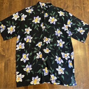 Hibiscus Collection Hawaii Shirt Mens M Tropical Hawaiian Luau Vacation Party 🪷